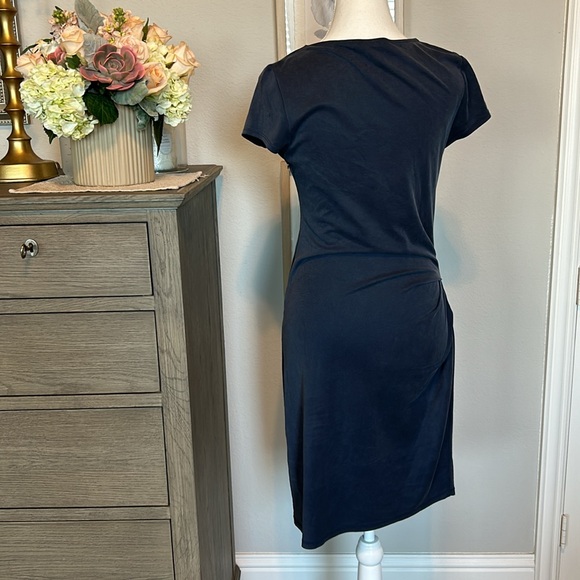 Halston Hertiage: Womens Stretchy Sheath Crew Neck Dress Small - Picture 7 of 11